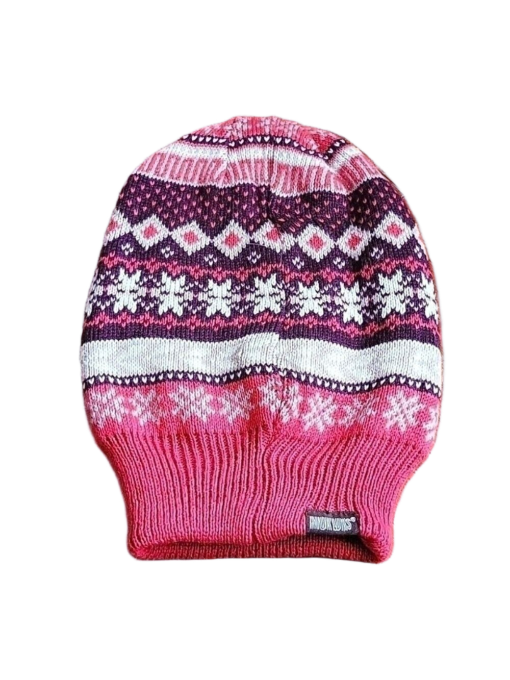 Mukluks Reversible Beanie Winter Snow Cable Knit Hat